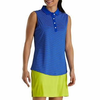 Women's Footjoy Golf Shirts Blue NZ-494665
